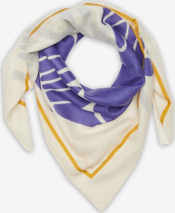 Noolur Scarf 'TIBET' in White: front