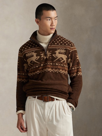 Pull-over Polo Ralph Lauren en marron : devant