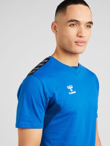 Hummel Λειτουργικό μπλουζάκι 'AUTHENTIC' σε μπλε