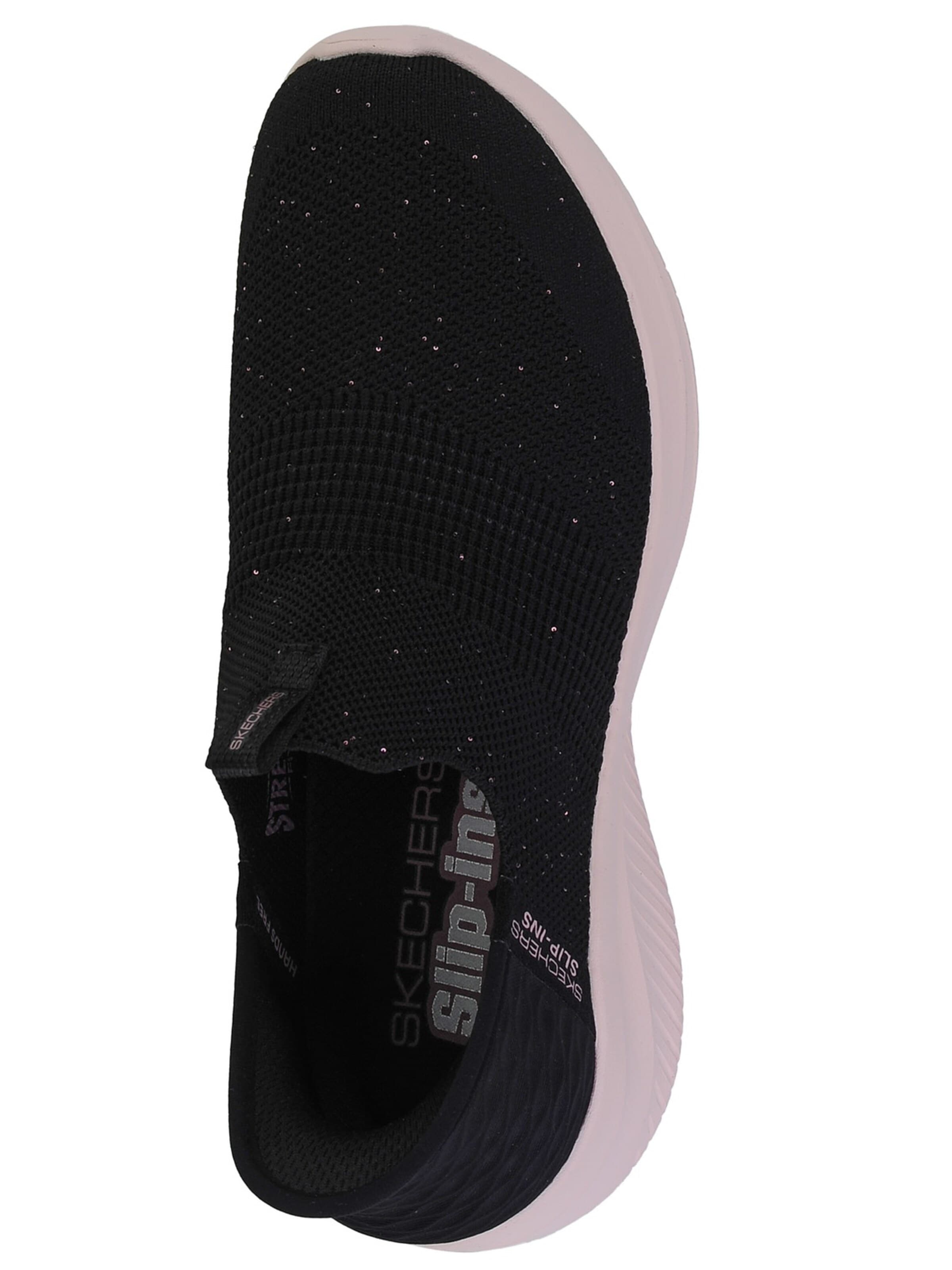 SKECHERS Slip-on in Zwart