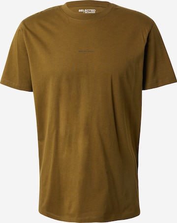 SELECTED HOMME T-Shirt 'ASPEN' in Grün: predná strana