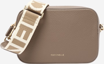 Borsa a tracolla 'Tebe' di Coccinelle in grigio: frontale