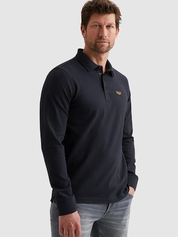 PME Legend Tröja 'American Classic polo with long sleeves' i blå