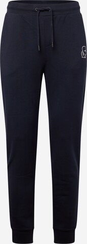 Karl Lagerfeld Tapered Broek in Blauw: voorkant