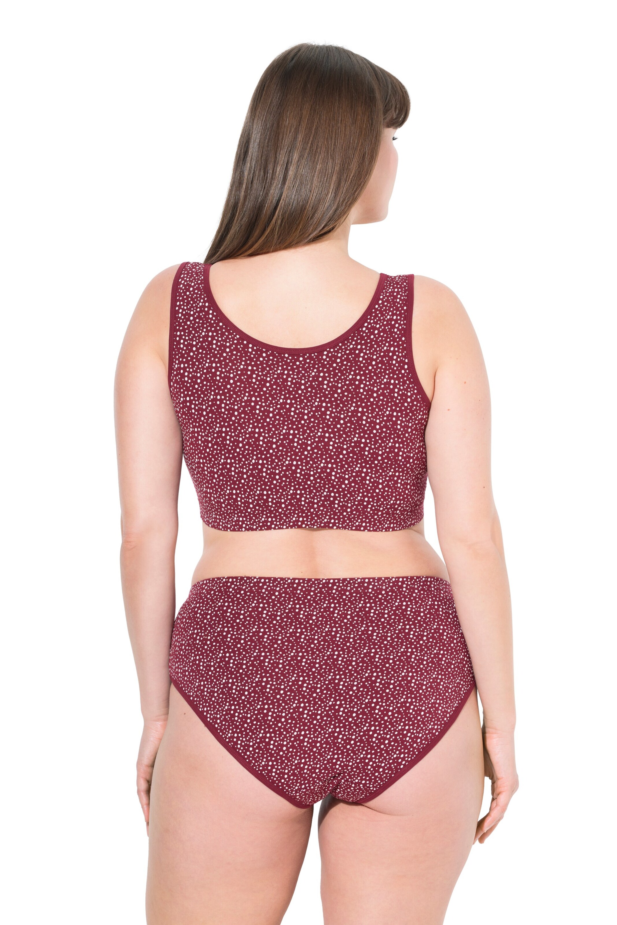 Ulla Popken Bralette Bra in Red