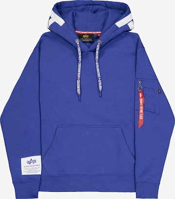 ALPHA INDUSTRIES Sweatshirt in Blue: front