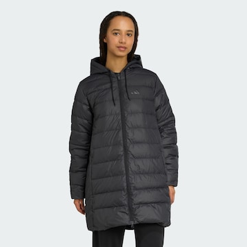 Manteau outdoor 'Essentials' ADIDAS SPORTSWEAR en noir : devant