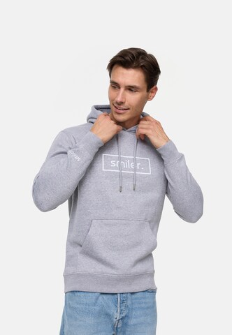 Sweat-shirt smiler. en gris