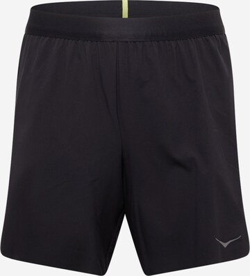 Hoka One One Regular Workout Pants 'GLIDE 7' in Black: front