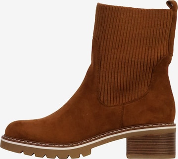 Bottines 'Stiefeletten zum Hineinschlüpfen' The Divine Factory en beige : devant