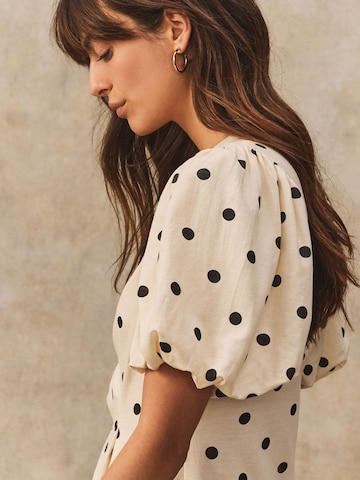 Next - Vestido camisero en beige