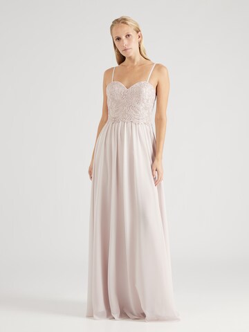 Laona Evening Dress in Beige: front