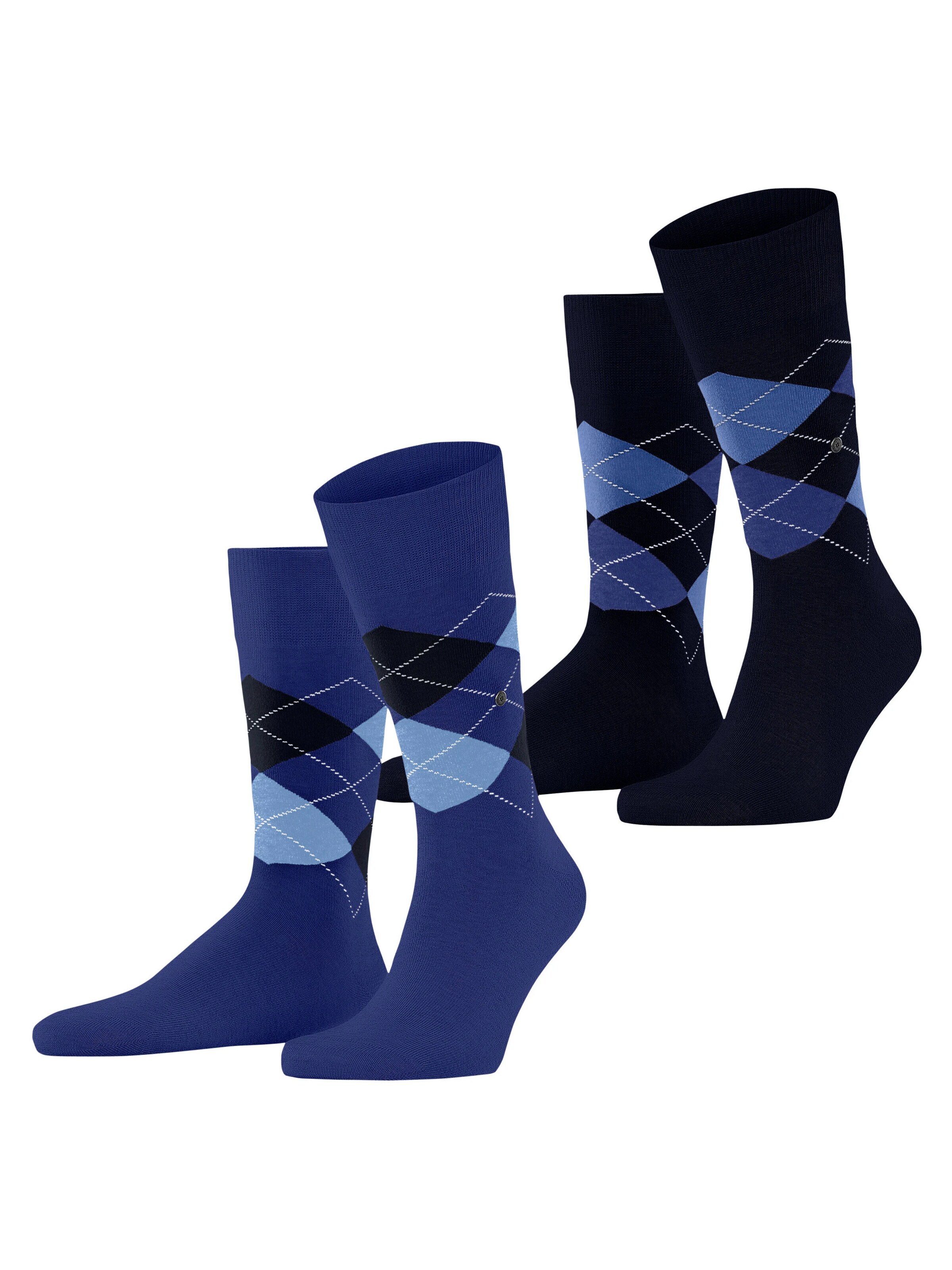 BURLINGTON Socks 'Everyday Argyle' in Blue: front