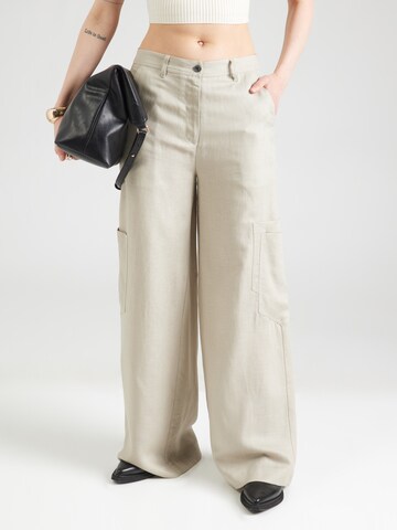 Copenhagen Muse Wide leg Cargo trousers 'NATULI' in Grey: front
