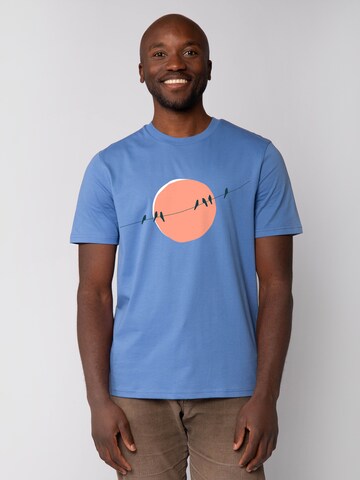T-Shirt 'Countryside 01' Watapparel en bleu : devant