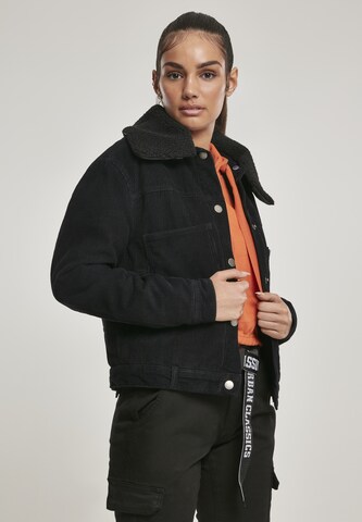 Urban Classics Between-season jacket in Black: front