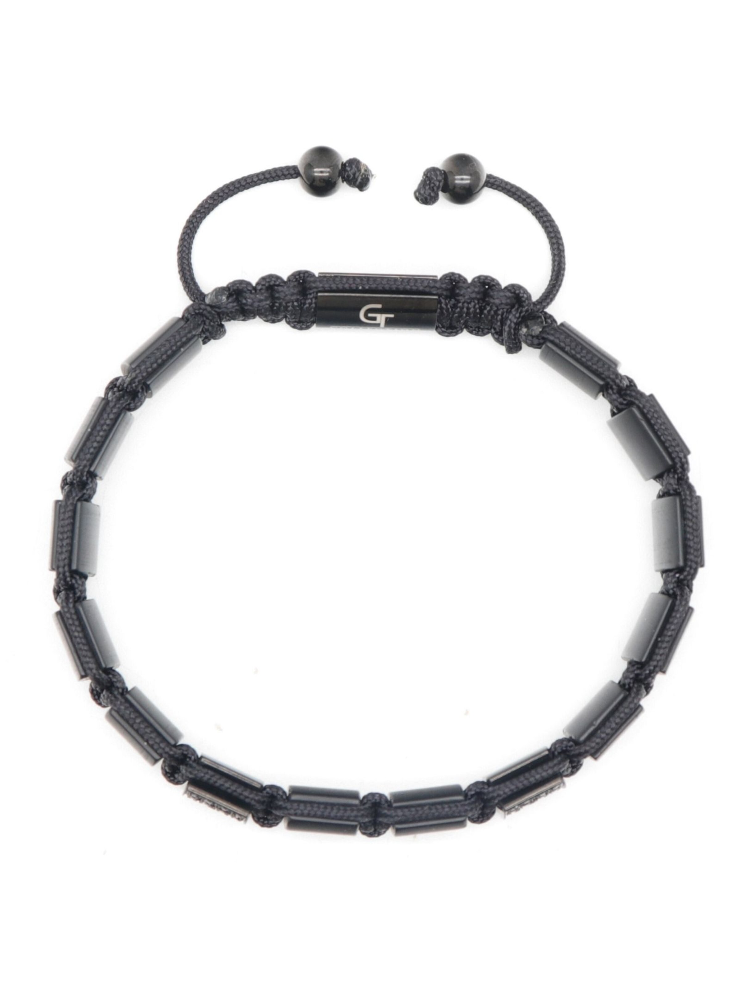GT Collection Bracelet 'Flat-Bead' in Black