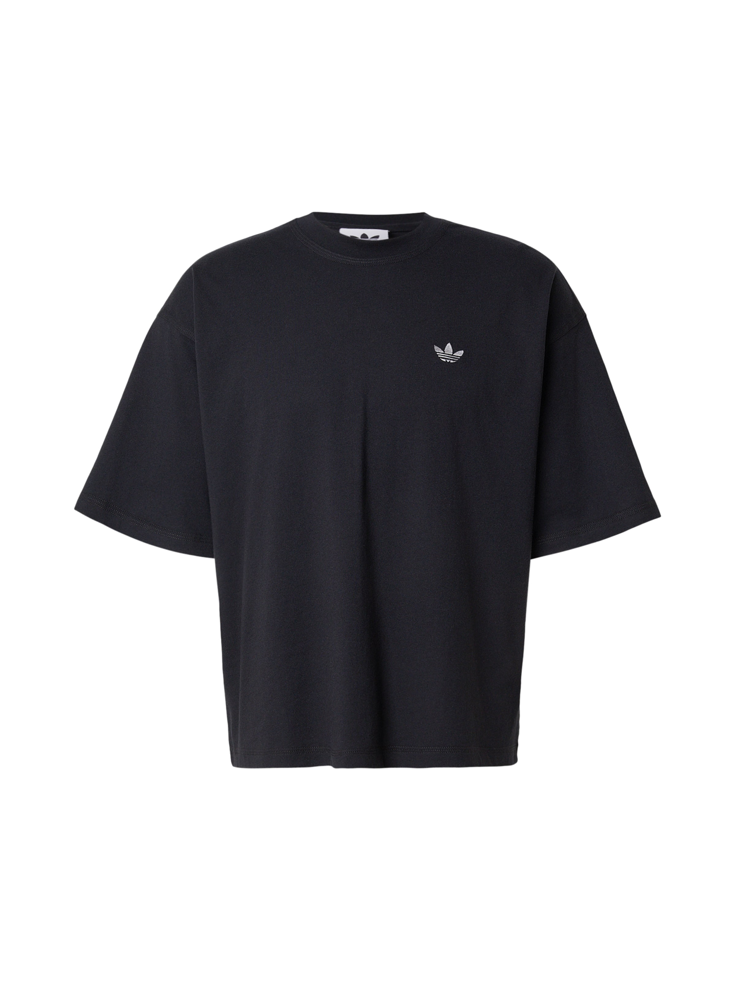 Marškinėliai 'AIRBRUSH' iš ADIDAS ORIGINALS, spalva – mėlyna dūmų spalva / juoda, Prekių apžvalga