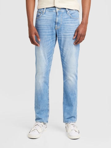 GUESS Tapered Jeans in Blauw: voorkant