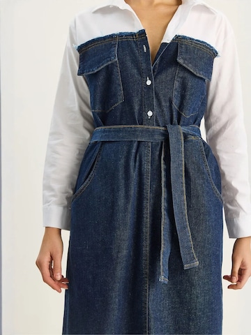 Bianco Lucci - Vestidos camiseiros em azul