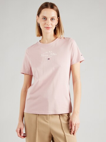 Maglietta di TOMMY HILFIGER in rosa: frontale