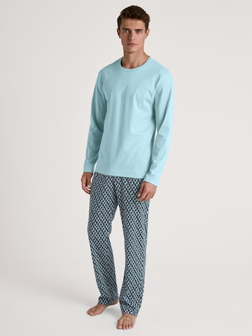 CALIDA Long Pajamas 'Relax Streamline' in Blue