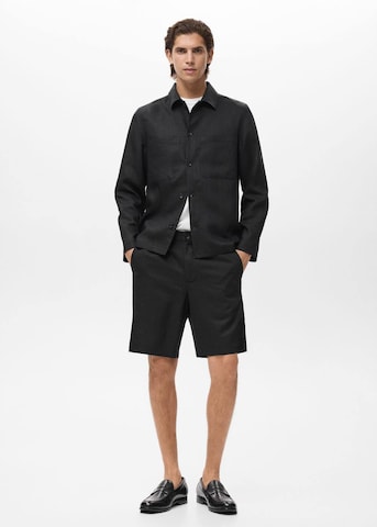 MANGO MAN Regular Pants 'Banarea' in Black