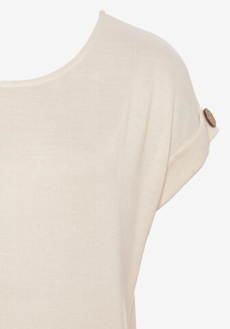 LASCANA T-shirt i beige