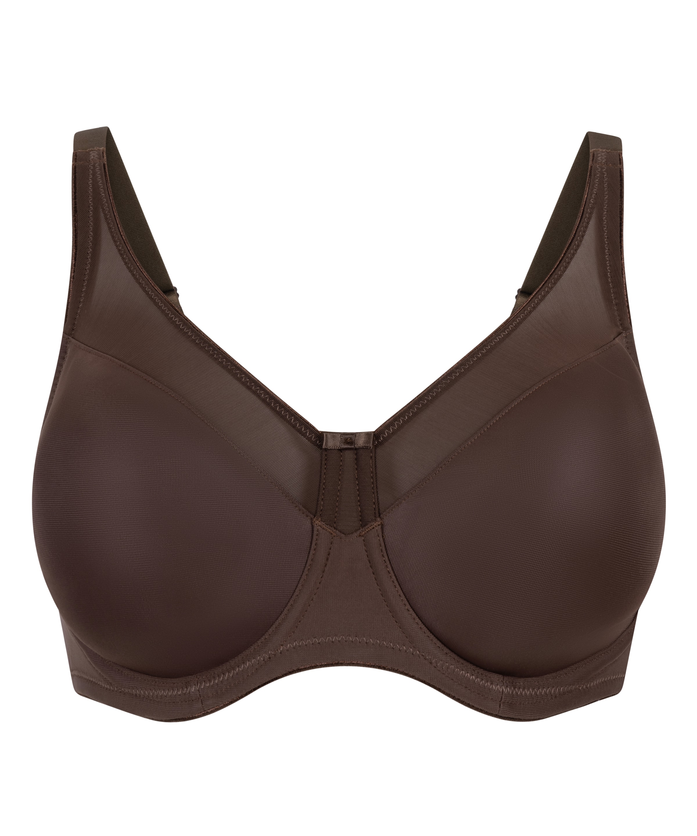 Hunkemöller T-shirt Bra 'Nina' in Brown: front