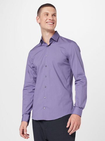 Calvin Klein Slim fit Business shirt in Purple: front