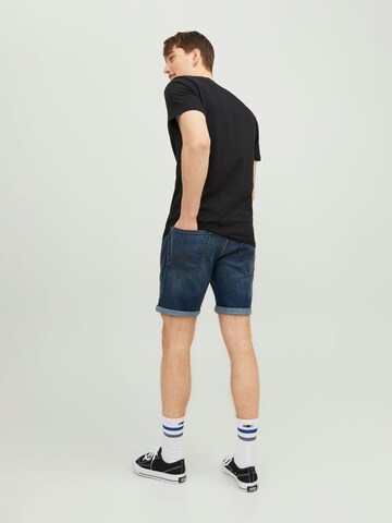 JACK & JONES Slimfit Džíny 'Rick' – modrá