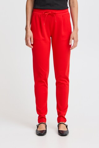 ICHI Tapered Hose 'IHKATE' in Rot: Vorderseite