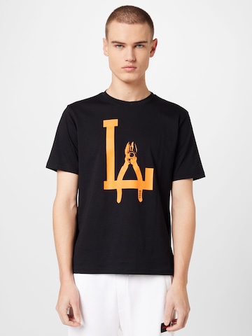 T-Shirt 'Meccano' BOSS Orange en noir : devant
