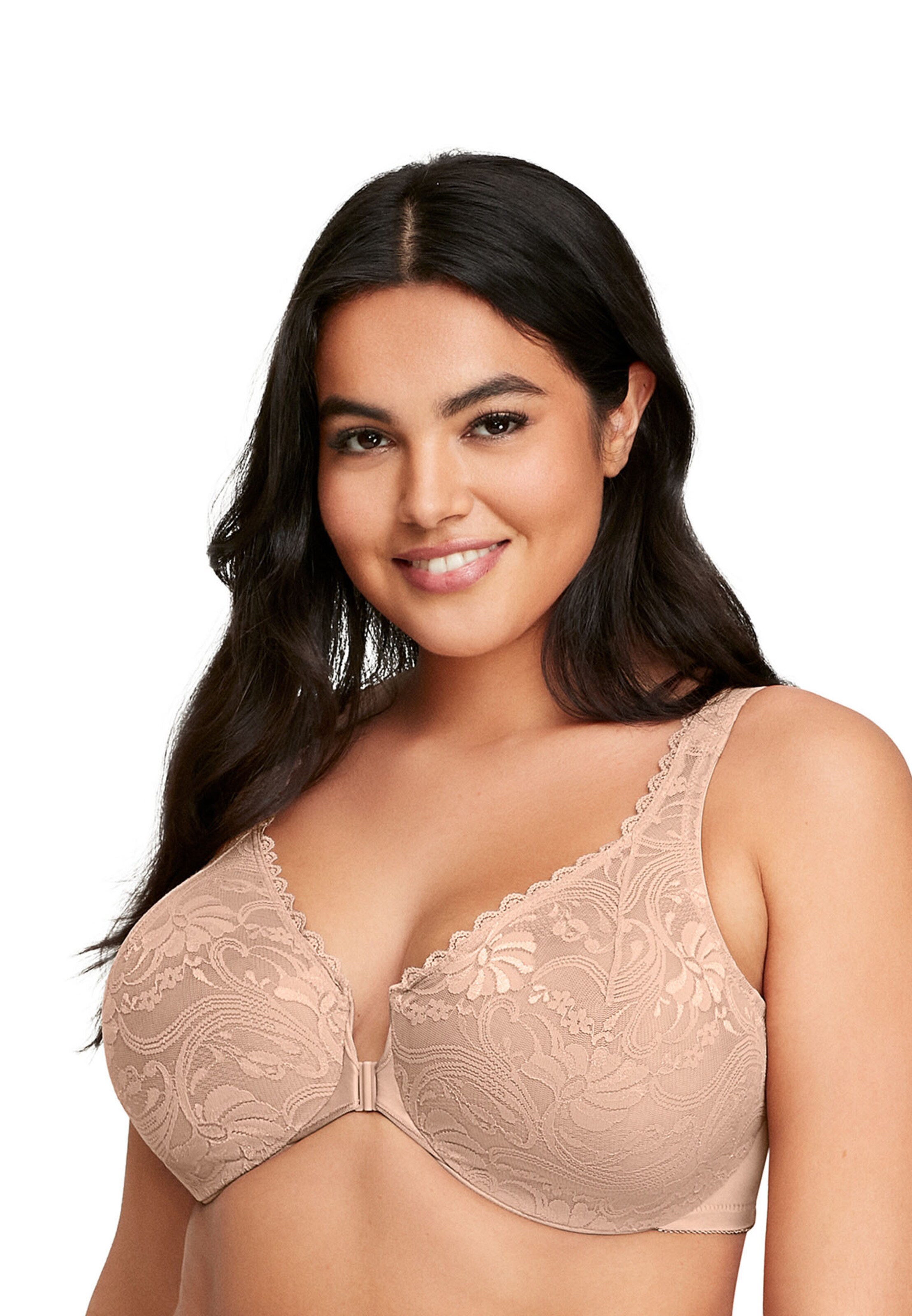 GLAMORISE T-shirt Bra in Beige: front