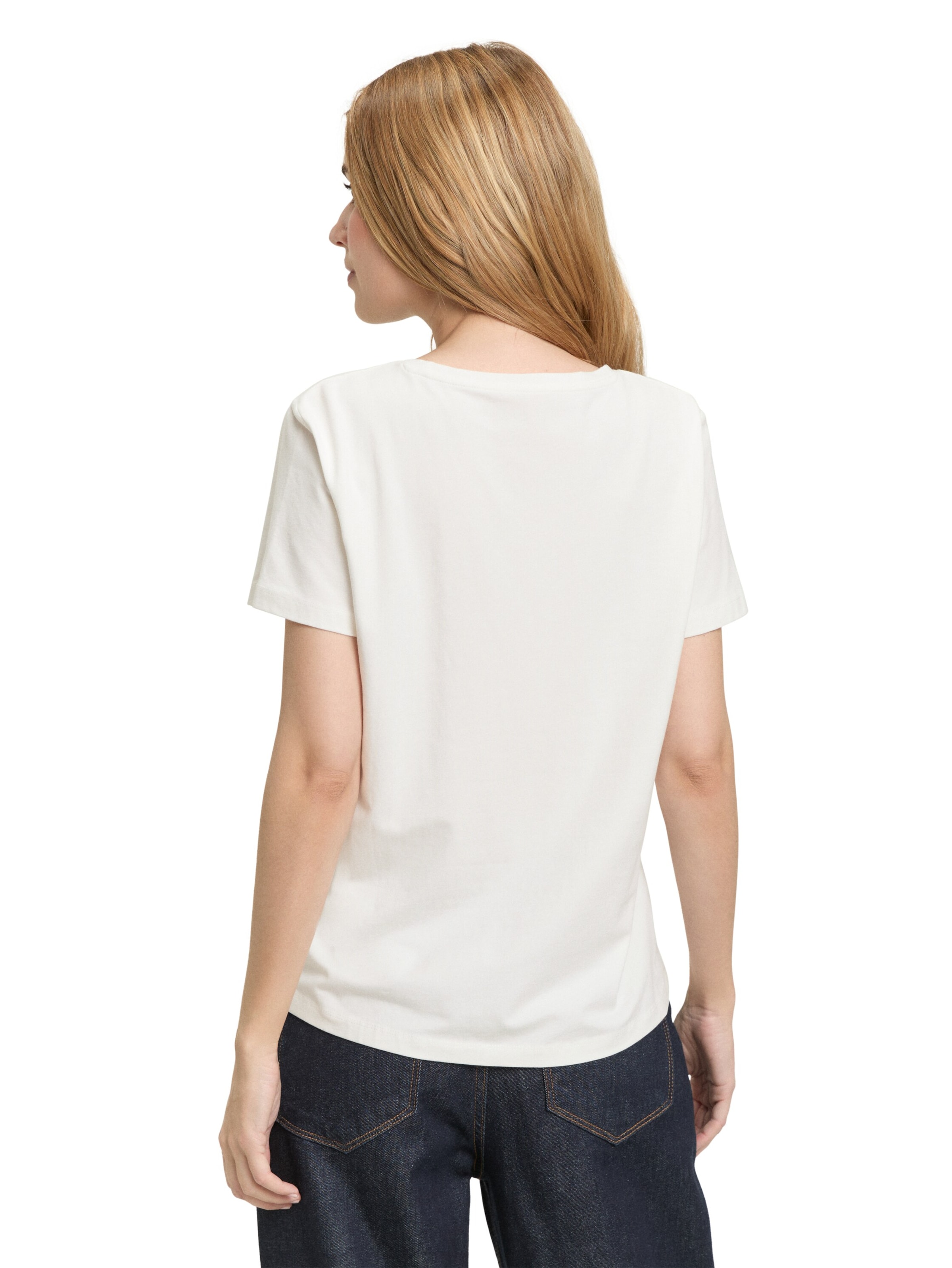 TOM TAILOR Majica | bela barva