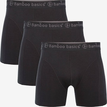Bamboo basics Boxershorts in Schwarz: front