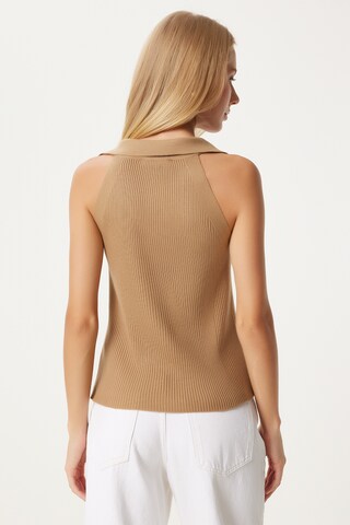 Happiness İstanbul Вязаная жилетка в Бежевый