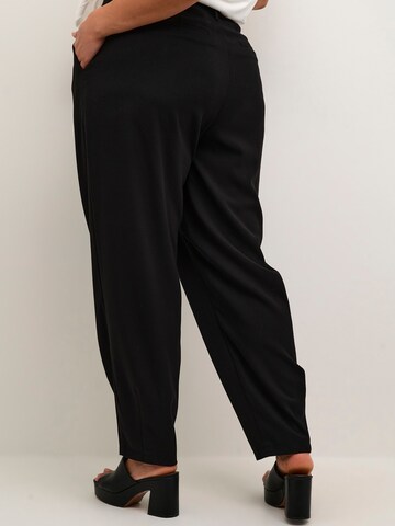 Loosefit Pantalon à pince 'KCMerla' KAFFE CURVE en noir