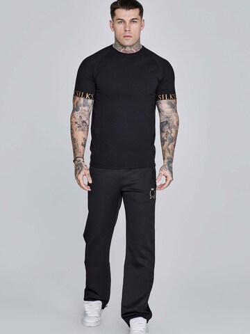 SikSilk Regular Workout Pants in Black