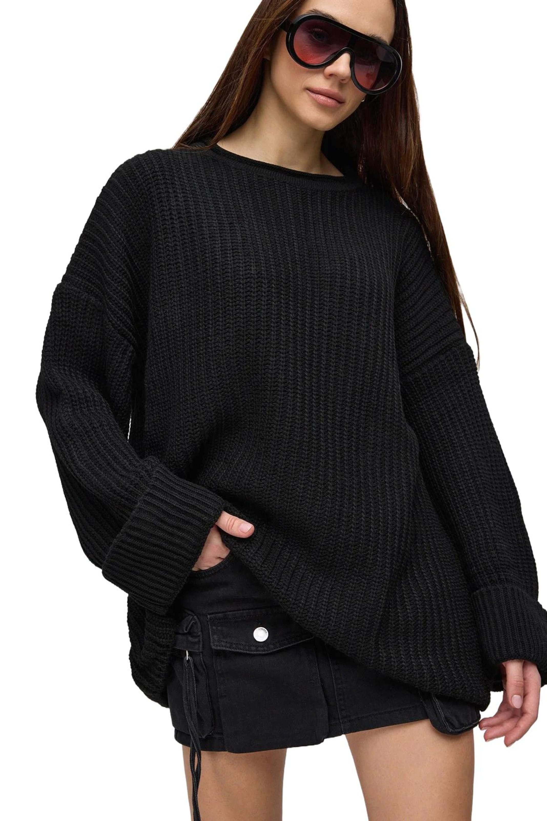 No Matter What Pullover in Schwarz