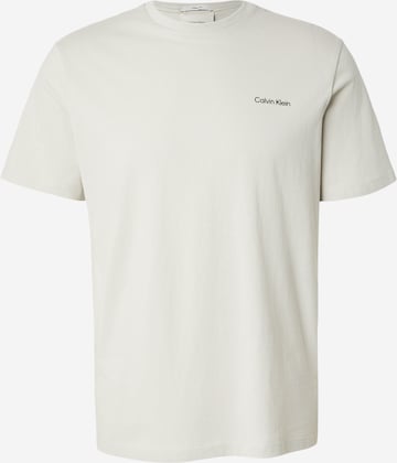 T-Shirt Calvin Klein en blanc : devant