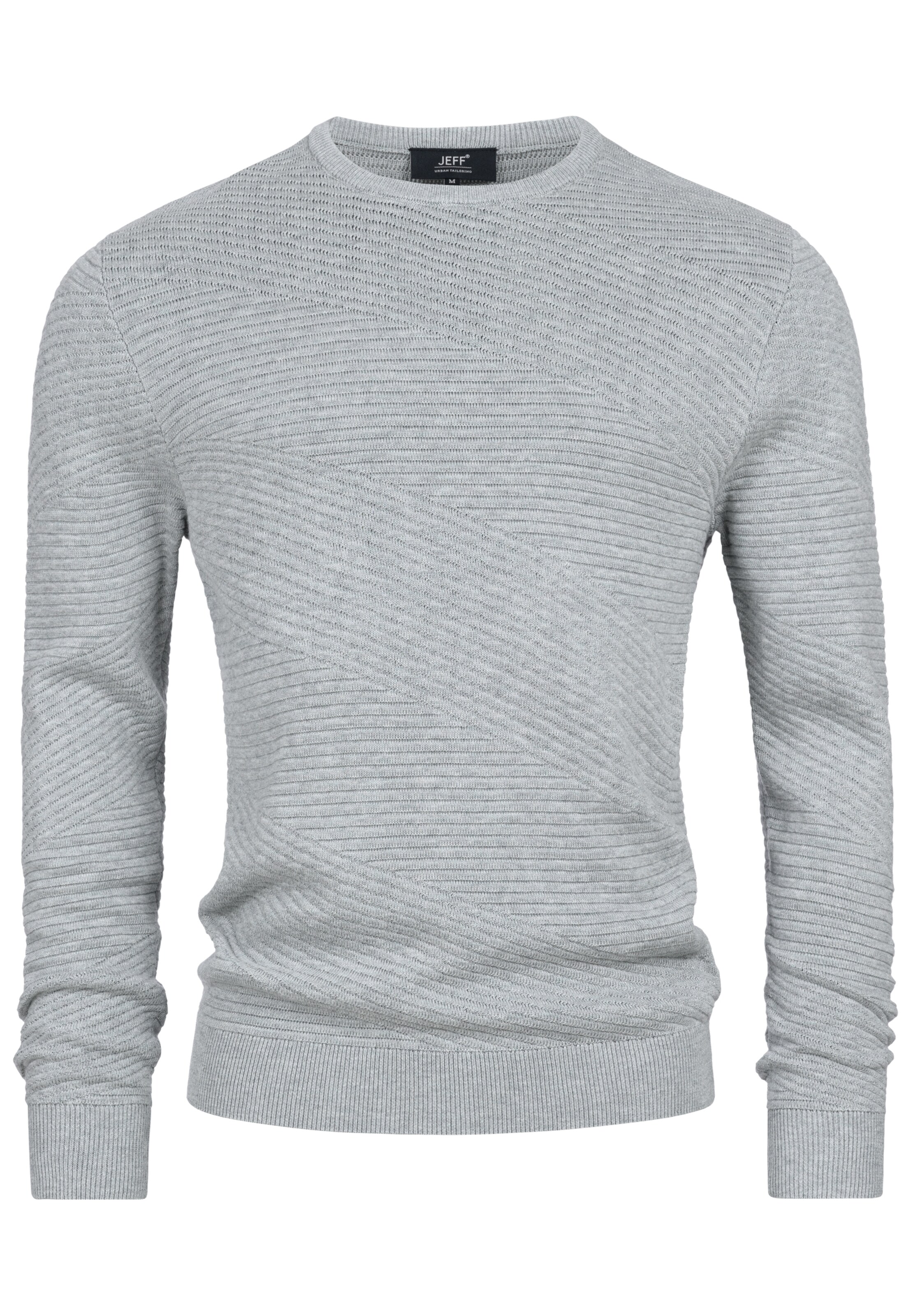 JEFF Pullover 'JFAbram' in Grau: Vorderseite