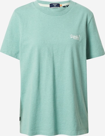 T-shirt 'Classic' Superdry en bleu : devant