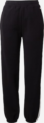 Champion Authentic Athletic Apparel Tapered Trousers in Black: front