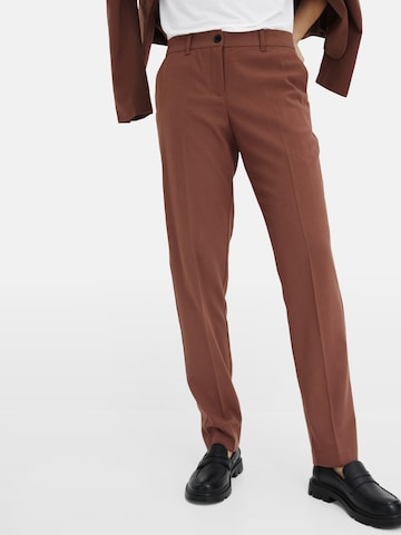 bonprix Slimfit Hose in Braun: Vorderseite