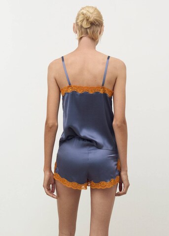 MANGO Pajama Pants 'Jones' in Blue