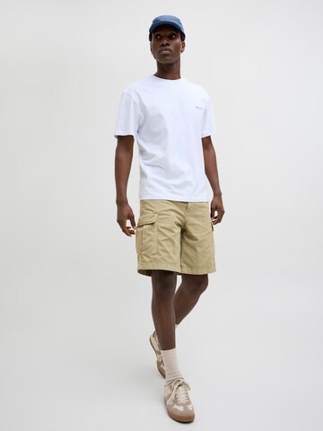 JACK & JONES Loosefit Cargobroek 'JPSTKarl Avery' in Beige