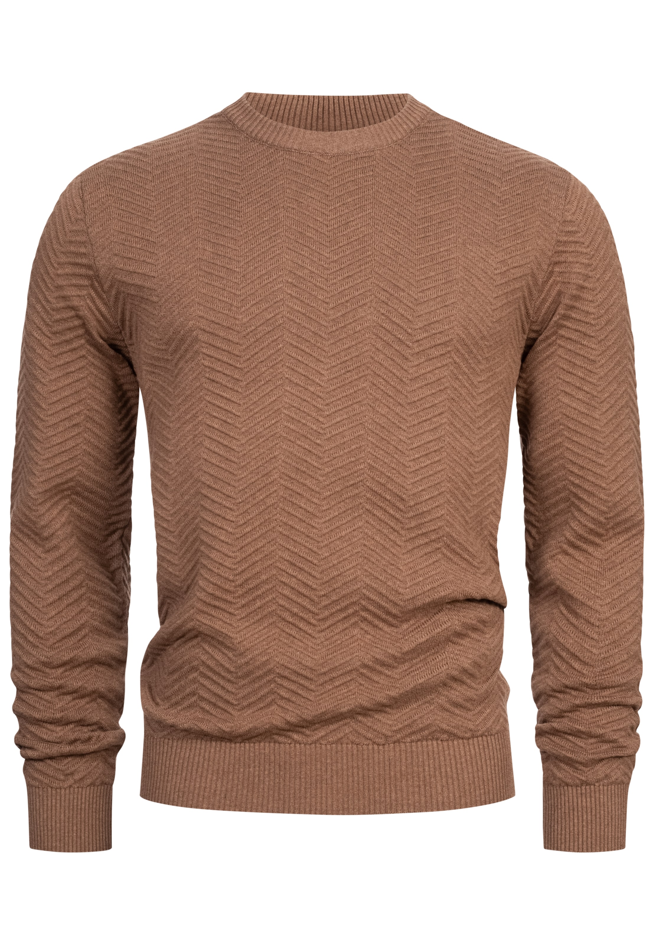 Kronstadt Trui 'Carlo' in Bruin: voorkant
