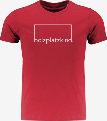 Bolzplatzkind T-Shirt in Rot: predná strana