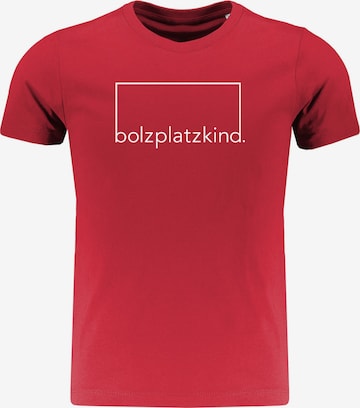 Bolzplatzkind T-Shirt in Rot: predná strana